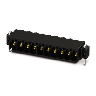 Phoenix Contact 2.54mm Pitch 7 Way Right Angle Pluggable Terminal Block, Header, Through Hole, Solder Termination