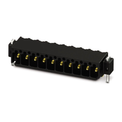 Phoenix Contact 2.54mm Pitch 5 Way Right Angle Pluggable Terminal Block, Header, Through Hole, Solder Termination
