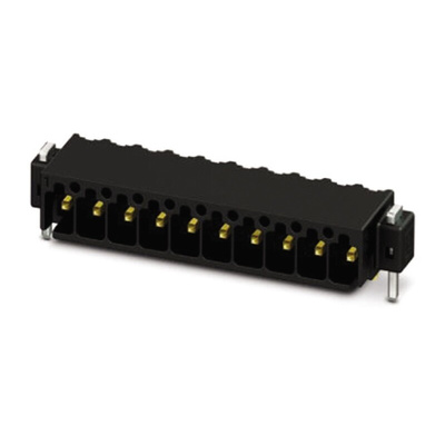 Phoenix Contact 2.54mm Pitch 6 Way Right Angle Pluggable Terminal Block, Header, Through Hole, Solder Termination