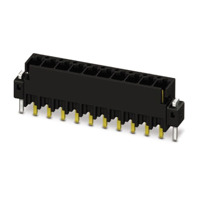 Phoenix Contact 2.54mm Pitch 4 Way Pluggable Terminal Block, Header, Solder Termination