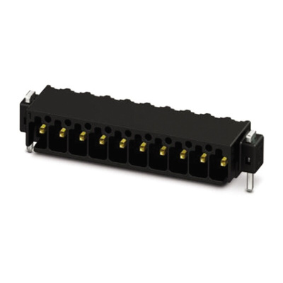 Phoenix Contact 2.54mm Pitch 12 Way Right Angle Pluggable Terminal Block, Header, Surface Mount, Solder Termination