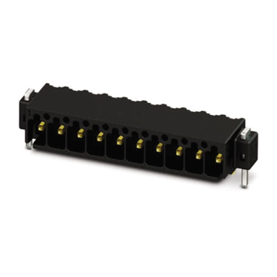 Phoenix Contact 2.54mm Pitch 5 Way Right Angle Pluggable Terminal Block, Header, Through Hole, Solder Termination