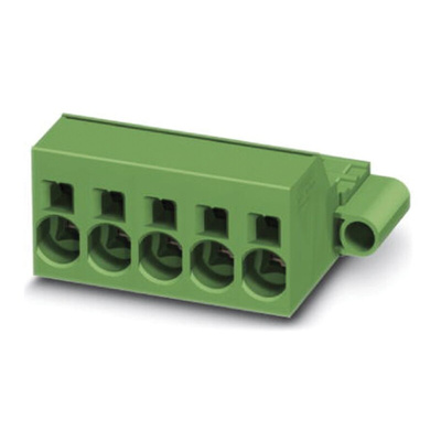 Phoenix Contact 10.16mm Pitch 8 Way Pluggable Terminal Block, Inverted Plug, Cable Mount, Spring Cage Termination