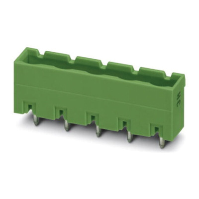 Phoenix Contact 7.62mm Pitch 9 Way Pluggable Terminal Block, Header, Through Hole, Solder Termination