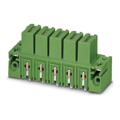 Phoenix Contact 15.0mm Pitch 5 Way Pluggable Terminal Block, Inverted Header, Through Hole, Solder Termination