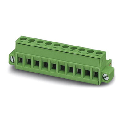 Phoenix Contact 5mm Pitch 8 Way Pluggable Terminal Block, Plug, Screw Termination