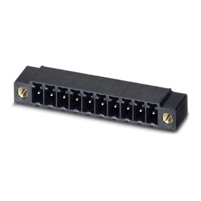 Phoenix Contact 3.81mm Pitch 11 Way Right Angle Pluggable Terminal Block, Header, Through Hole, Solder Termination