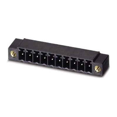 Phoenix Contact 3.81mm Pitch 12 Way Right Angle Pluggable Terminal Block, Header, Through Hole, Solder Termination