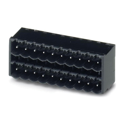 Phoenix Contact 5.0mm Pitch 12 Way Right Angle Pluggable Terminal Block, Header, Through Hole, Solder Termination