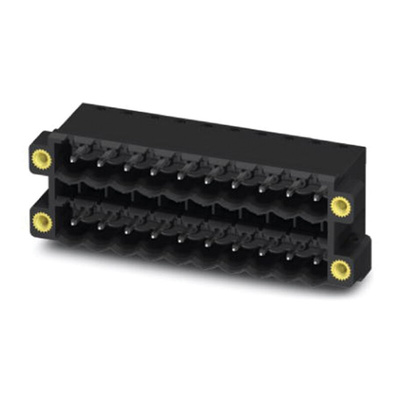 Phoenix Contact 5.0mm Pitch 7 Way Right Angle Pluggable Terminal Block, Header, Through Hole, Solder Termination