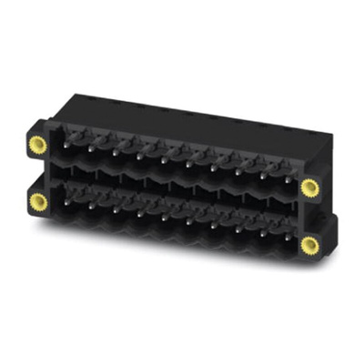 Phoenix Contact 5.0mm Pitch 14 Way Right Angle Pluggable Terminal Block, Header, Through Hole, Solder Termination