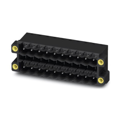 Phoenix Contact 5.08mm Pitch 18 Way Right Angle Pluggable Terminal Block, Header, Through Hole, Solder Termination