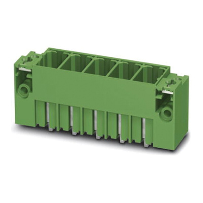 Phoenix Contact 15.0mm Pitch 5 Way Pluggable Terminal Block, Header, Solder Termination