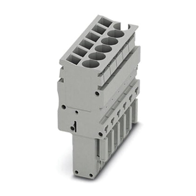 Phoenix Contact 7 Way Pluggable Terminal Block, Plug, Spring Cage Termination