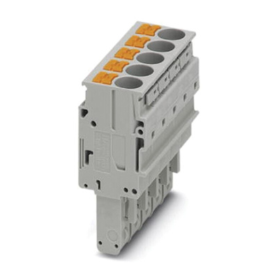 Phoenix Contact Pluggable Terminal Block, Plug, Push In Termination
