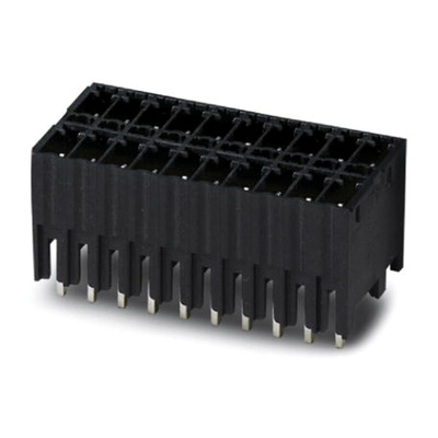 Phoenix Contact 3.5mm Pitch 6 Way Pluggable Terminal Block, Header, Solder Termination