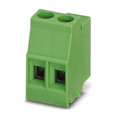 Phoenix Contact 7.62mm Pitch 2 Way Pluggable Terminal Block, Header, Through Hole, Solder Termination