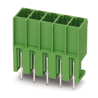 Phoenix Contact 7.62mm Pitch 5 Way Pluggable Terminal Block, Header, Solder Termination