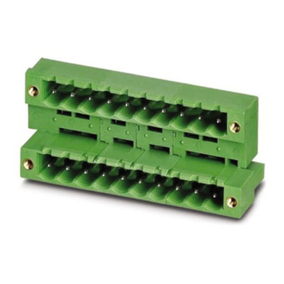 Phoenix Contact 5.0mm Pitch 2 Way Pluggable Terminal Block, Header, Solder Termination