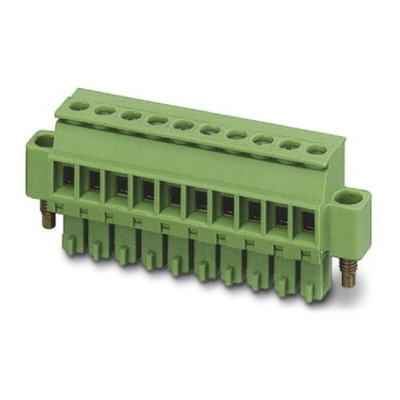 Phoenix Contact 3.81mm Pitch 7 Way Pluggable Terminal Block, Plug, Cable Mount, Screw Termination