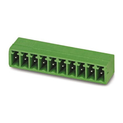 Phoenix Contact 3.5mm Pitch 13 Way Right Angle Pluggable Terminal Block, Header, Through Hole, Solder Termination