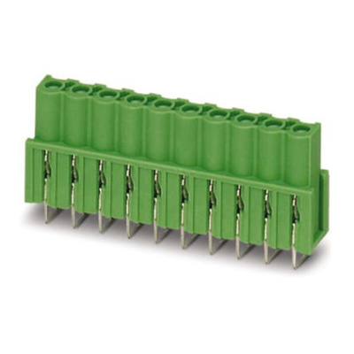 Phoenix Contact 5.08mm Pitch 18 Way Pluggable Terminal Block, Header, Solder Termination