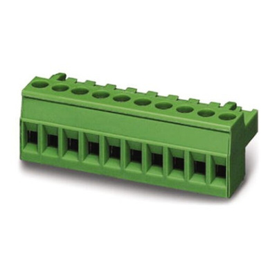Phoenix Contact 5.08mm Pitch 15 Way Pluggable Terminal Block, Plug, Screw Termination