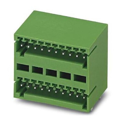 Phoenix Contact 2.5mm Pitch 4 Way Pluggable Terminal Block, Header, Solder Termination