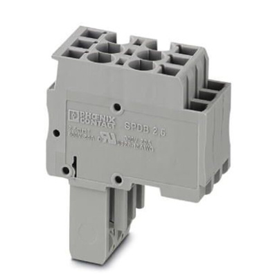 Phoenix Contact 3 Way Pluggable Terminal Block, Plug, Spring Cage Termination