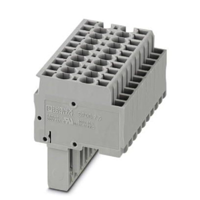 Phoenix Contact 10 Way Pluggable Terminal Block, Plug, Spring Cage Termination