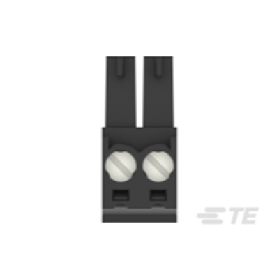 TE Connectivity 3.5mm Pitch 2 Way Pluggable Terminal Block, Plug, Cable Mount, Screw Termination