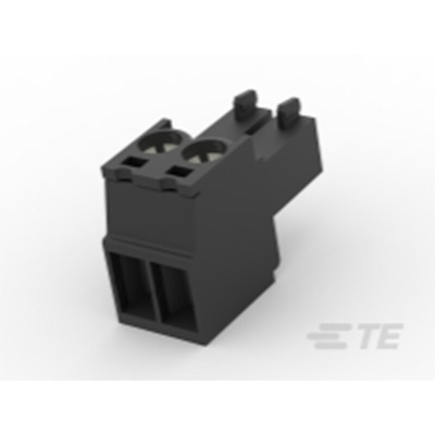 TE Connectivity 3.5mm Pitch 2 Way Pluggable Terminal Block, Plug, Cable Mount, Screw Termination