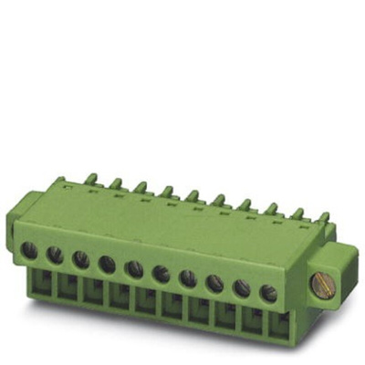 Phoenix Contact 3.81mm Pitch 4 Way Pluggable Terminal Block, Plug, Cable Mount, Screw Termination