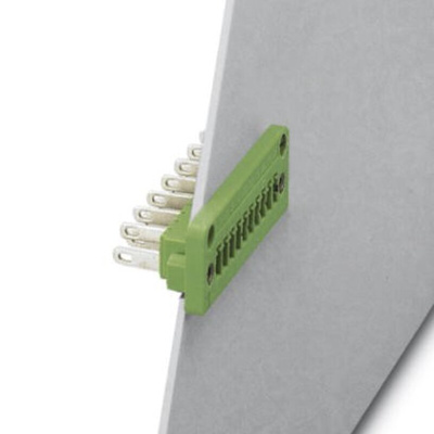 Phoenix Contact 3.81mm Pitch 10 Way Pluggable Terminal Block, Feed Through Header, Panel Mount, Solder/Slip on