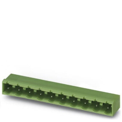 Phoenix Contact 7.62mm Pitch 6 Way Right Angle Pluggable Terminal Block, Header, Through Hole, Solder Termination