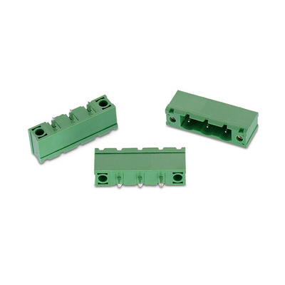Wurth Elektronik 7.62mm Pitch 7 Way Pluggable Terminal Block, Header, PCB Mount, Solder Termination