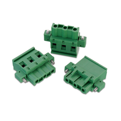 Wurth Elektronik 7.62mm Pitch 4 Way Horizontal Pluggable Terminal Block, Plug, Cable Mount, Solder Termination
