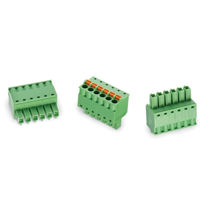 Wurth Elektronik 3.81mm Pitch 10 Way Vertical Pluggable Terminal Block, Plug, PCB Mount, Solder Termination