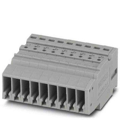 Phoenix Contact 5.2mm Pitch Pluggable Terminal Block, Receptacle, Push In Termination