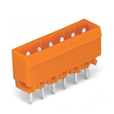 Wago 5mm Pitch 10 Way Pluggable Terminal Block, Header