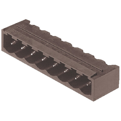 Weidmüller 5.08mm Pitch 6 Way Right Angle Pluggable Terminal Block, Header, Through Hole, Solder Termination