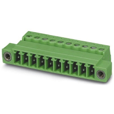 Phoenix Contact 3.81mm Pitch 7 Way Pluggable Terminal Block, Inverted Plug, Cable Mount, Screw Termination