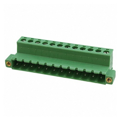 Phoenix Contact 5.08mm Pitch 12 Way Pluggable Terminal Block, Plug, Plug-In, Screw Termination