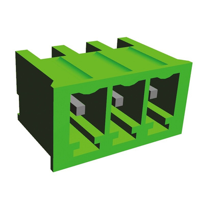 TE Connectivity 3.81mm Pitch 3 Way Pluggable Terminal Block, Header, Through Hole, Solder Termination