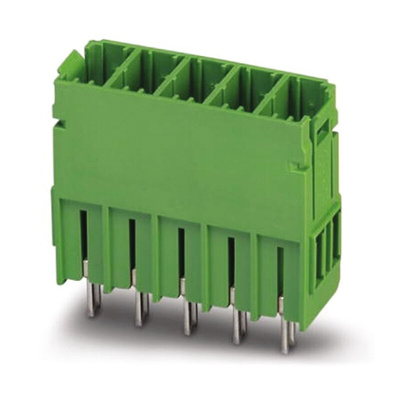 Phoenix Contact 7.62mm Pitch 3 Way Pluggable Terminal Block, Header, Solder Termination