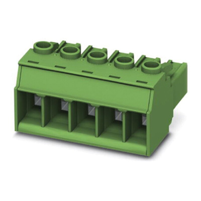 Phoenix Contact 7.62mm Pitch 10 Way Pluggable Terminal Block, Plug, Screw Termination