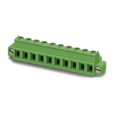 Phoenix Contact 5.08mm Pitch 7 Way Pluggable Terminal Block, Plug, Cable Mount, Screw Termination