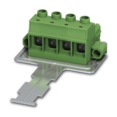 Phoenix Contact 15mm Pitch 4 Way Pluggable Terminal Block, Plug, Screw Termination
