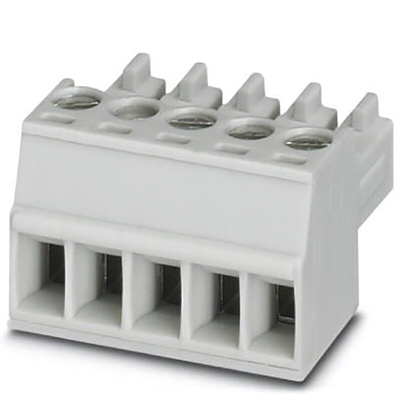 Phoenix Contact 3.5mm Pitch 3 Way Pluggable Terminal Block, Plug, Cable Mount, Screw Termination