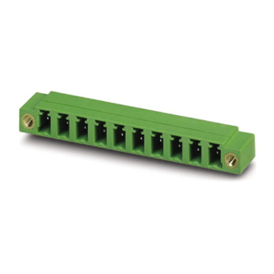 Phoenix Contact 5.08mm Pitch 2 Way Right Angle Pluggable Terminal Block, Header, Through Hole, Solder Termination